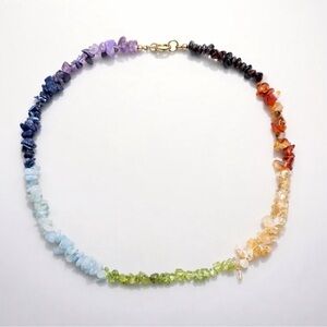 Luxe Chakra Gemstone Chip Necklace